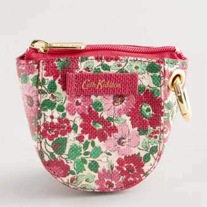 Female Curve Coin Purse Archive Ditsy Red 1