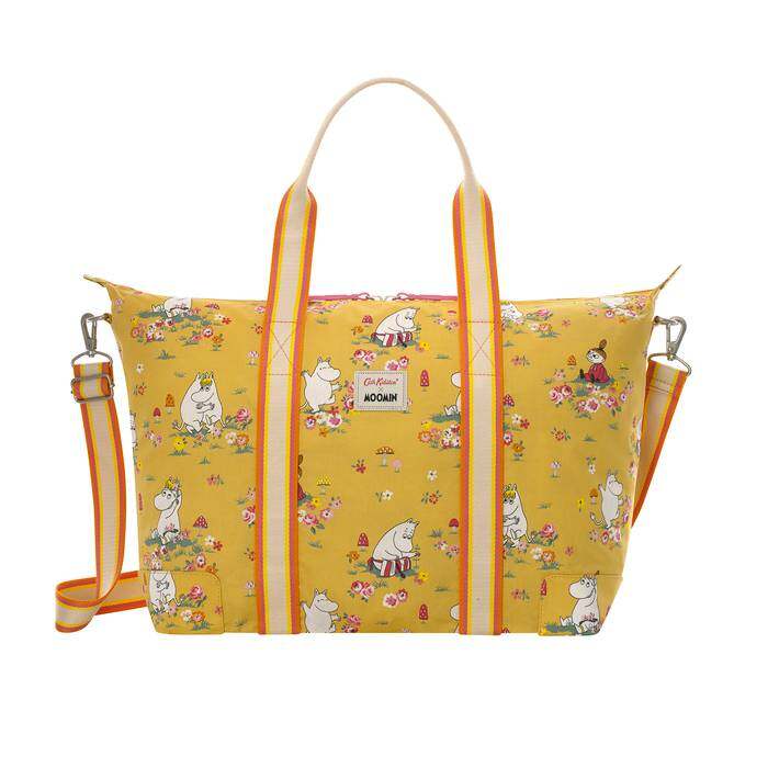 Foldaway Overnight Bag Moomins Mushroom Scenic Yellow