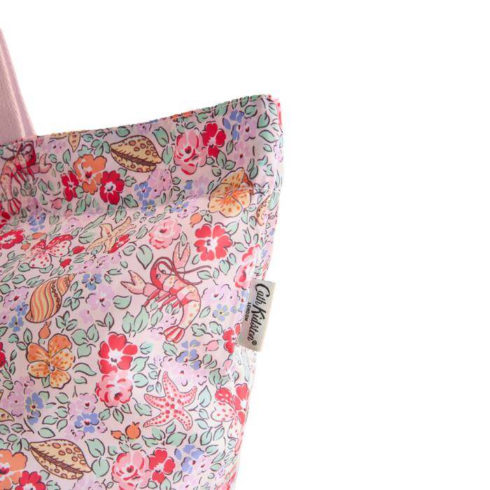 Large Foldaway Tote Beautiful Waters Ditsy Pink 1