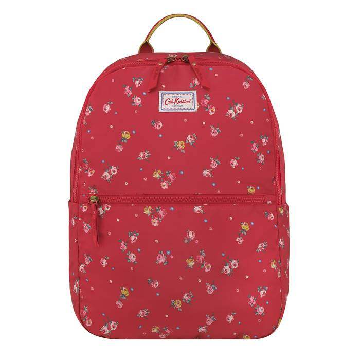 Foldaway Backpack Wimbourne Ditsy Red