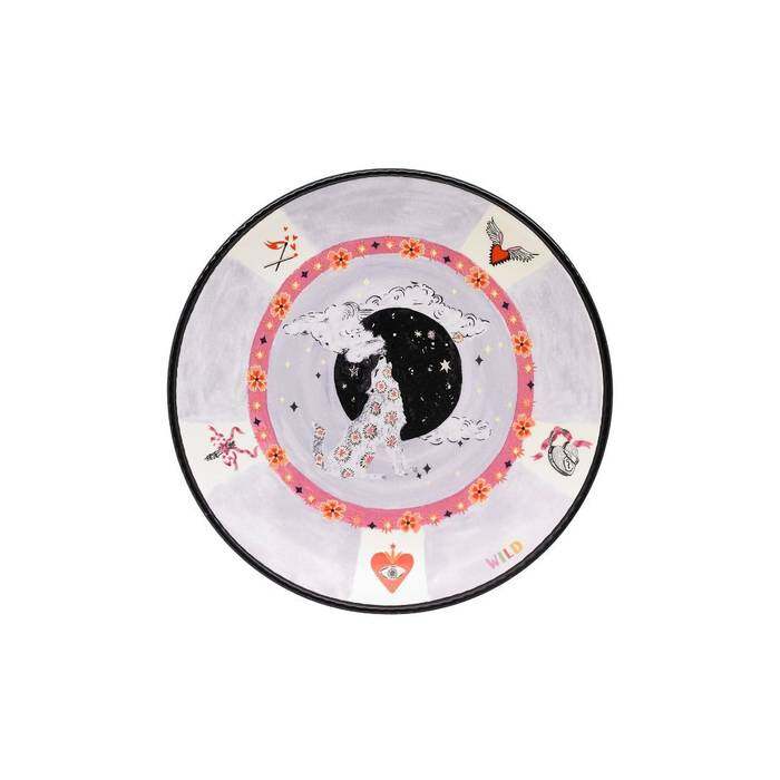 Side Plate Spirit Animals Pink