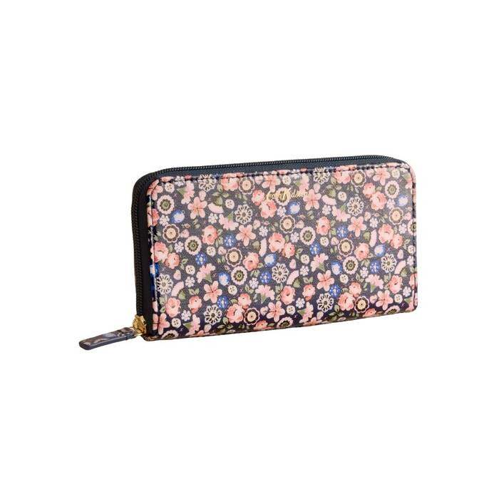 Female Continental Wallet Pearly Queen Ditsy Navy