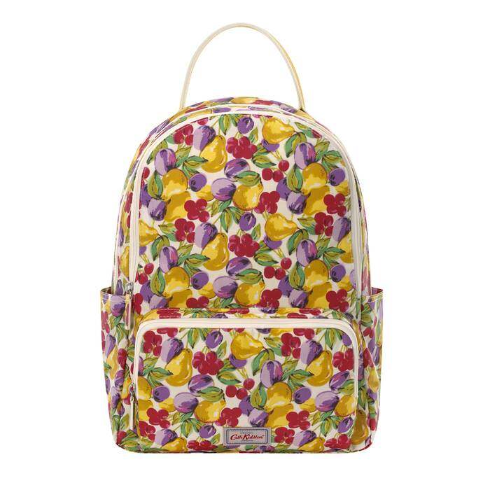 Pocket Backpack Small Painted Fruit Warm Cream