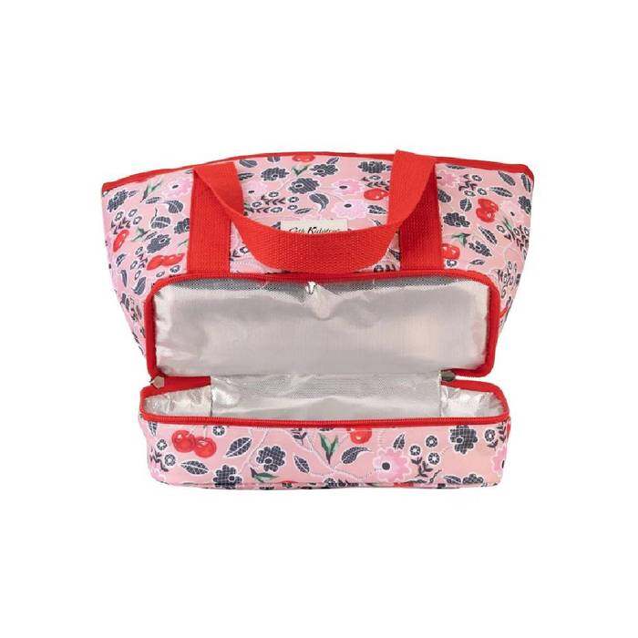 Small Lunch Tote Bag Cherry Pink 1