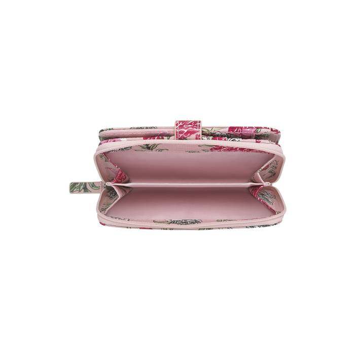 Folded Zip Wallet Winding Rose Pink 1
