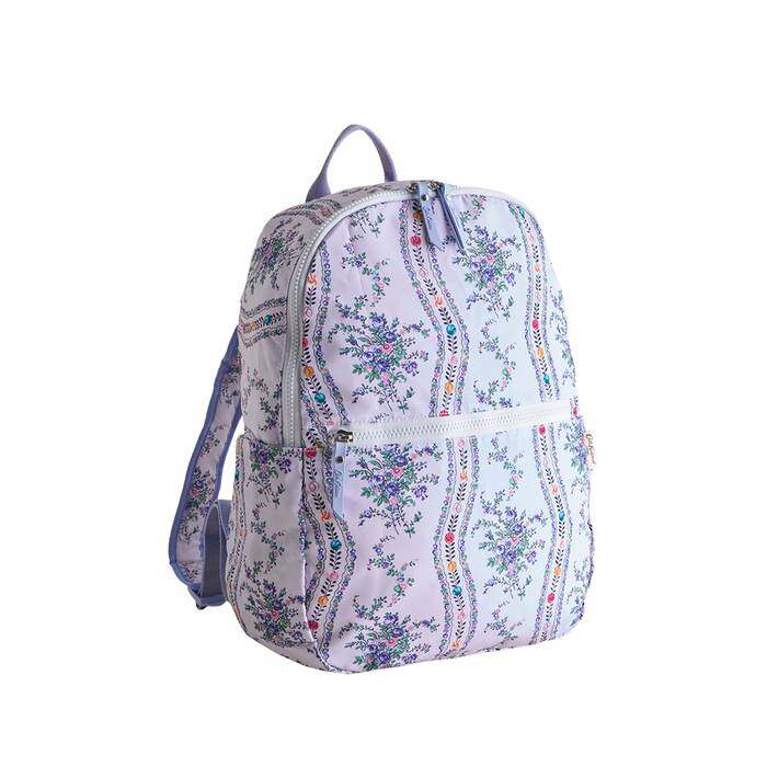Female Foldaway Backpack Archive Marble Purple