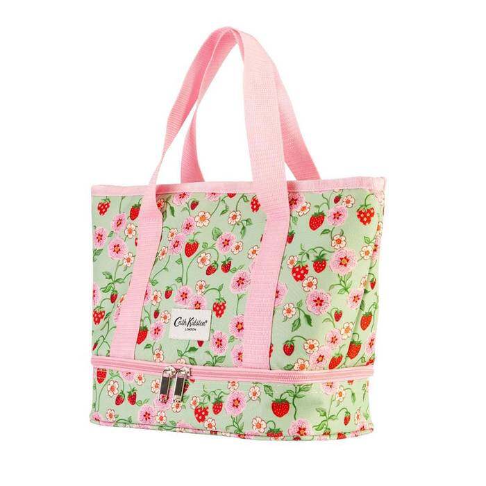 REEN SMALL TOTE LUNCH BAG STRAWBERRY GREEN 1