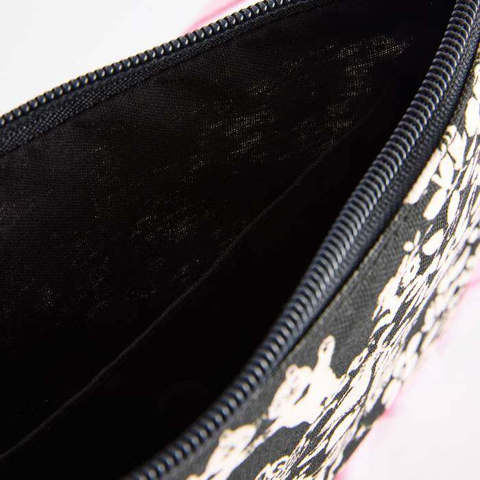 Female Wristlet Pouch Paper Dolly Monochrome 1