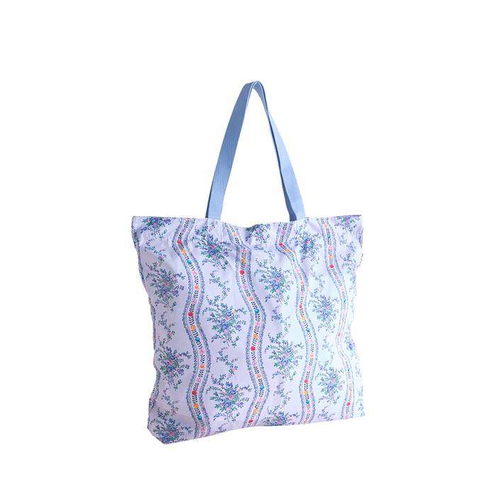 Female Large Foldaway Tote Archive Marble Purple