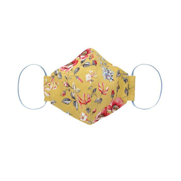 Small Adult Printed Face Covering Pembroke Rose Yellow