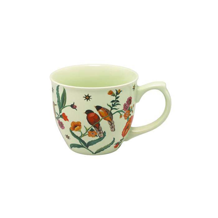 Emily Mug Summer Birds Green
