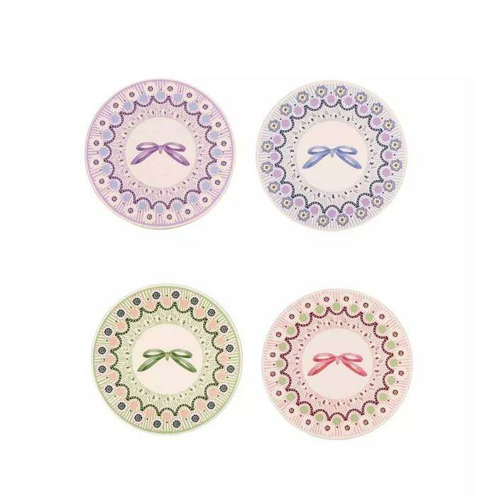 Set 4 Coaster Spitalfields Silk Multi-Color