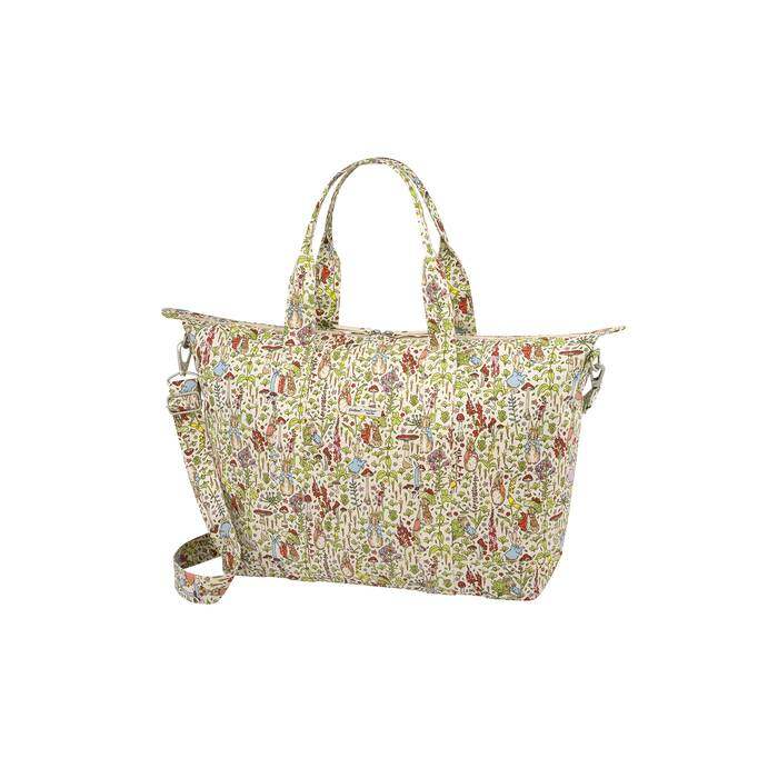 Garden Ditsy Foldaway Overnight Bag Cream