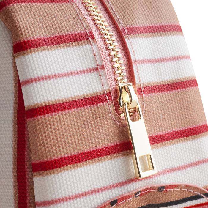 Female Travel Wallet Cath Stripe Pink 1