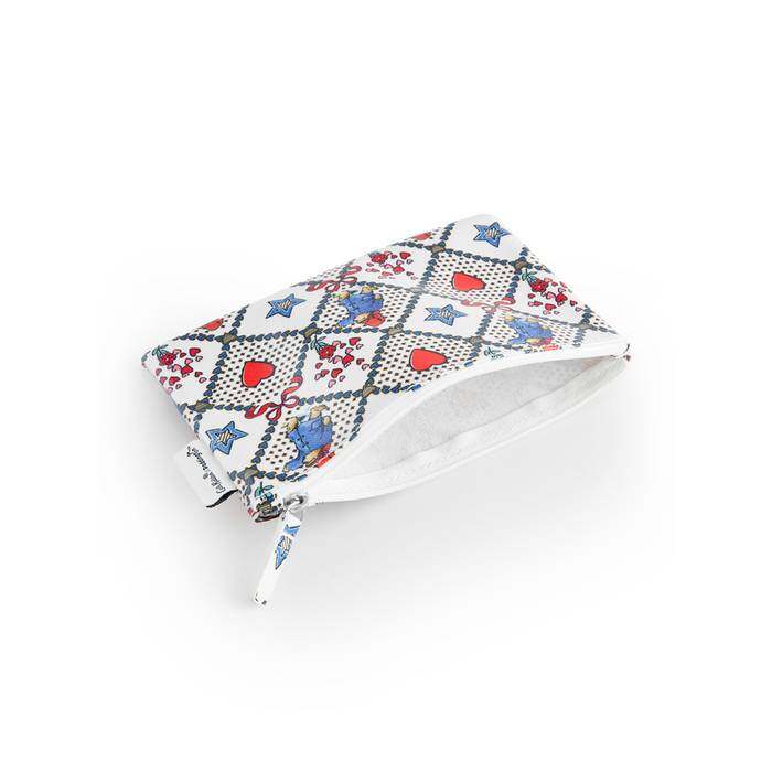 Female Zip Purse Paddington Check White 1