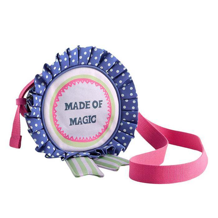 Kids Girl Crossbody Rosette Blue