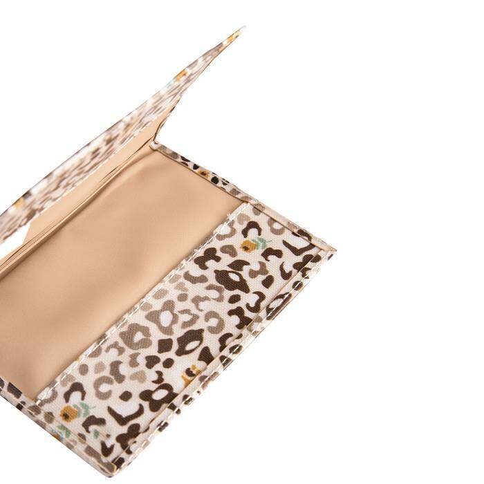 Female Passport Case Cath Animal Yellow 1