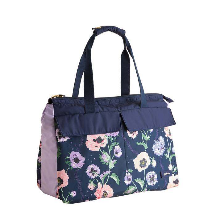 Female Organiser Shoulder Bag Peony Deck Navy