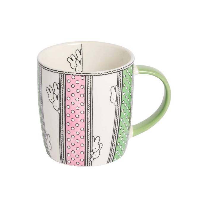 Mug Miffy Drawn Stripe Pink
