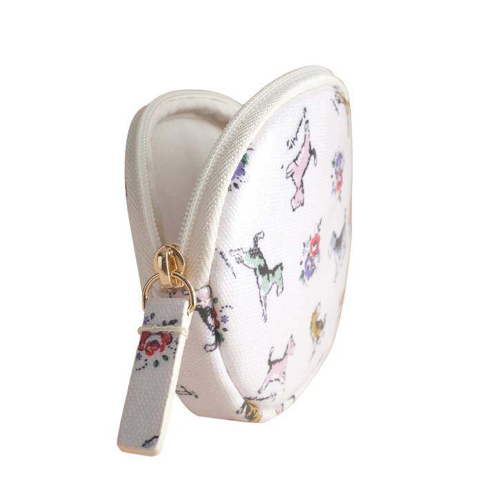 Female Oval Coin Purse Billie & Friends Ecru 1