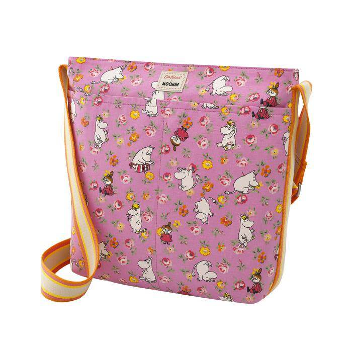 Zipped Messenger Bag Moomins Linen Sprig Pink 1