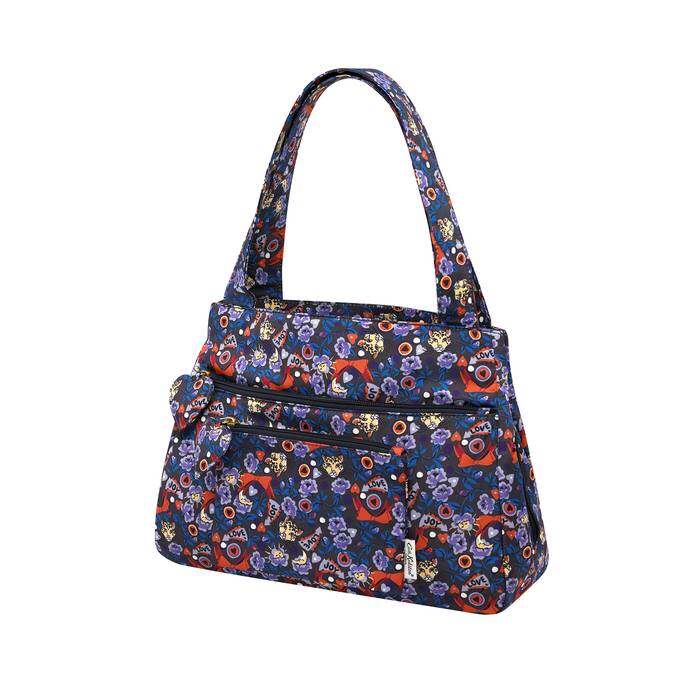 Pinball Ditsy Recycled Meduim Shoulder Bag Purple 1