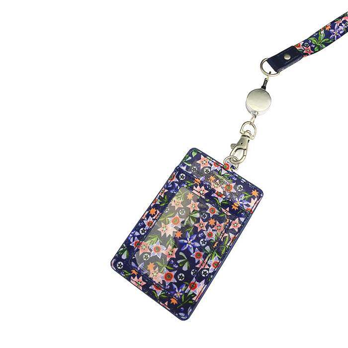 Female Lanyard Raindrops Navy 1