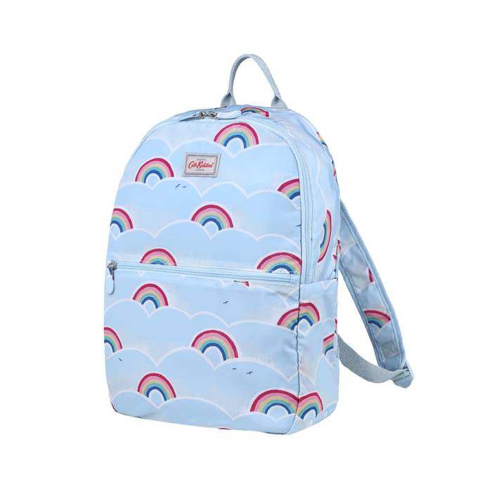 Foldaway Backpack Rainbows Powder Blue 1