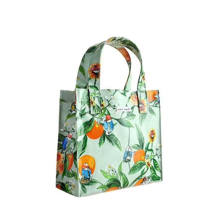 Female Small Bookbag Paddington Oranges Green