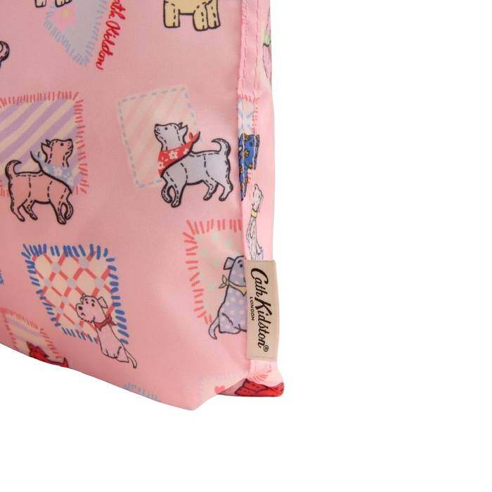 Female Mini Foldaway Shopper Teddy Dog Pink 1