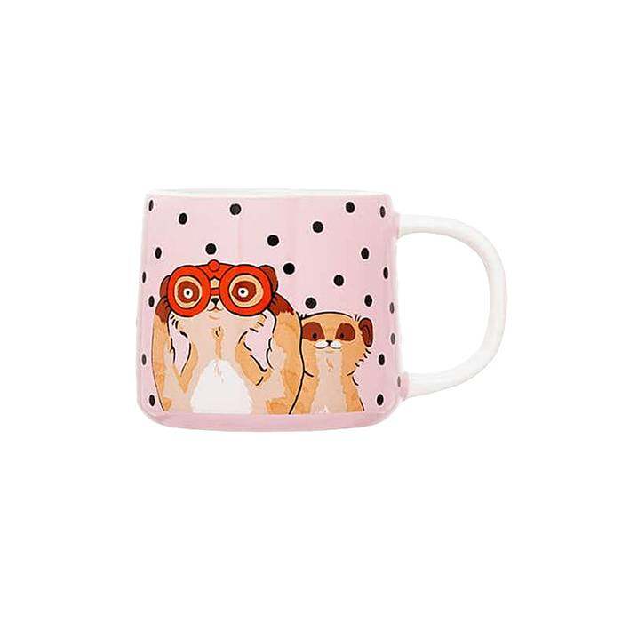 Mini BILLIE MUG MEERKATS PINK