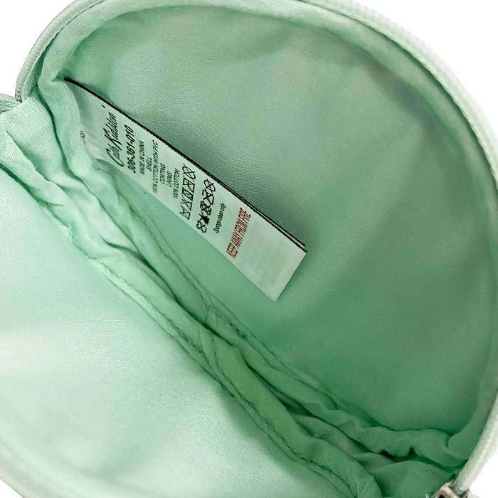 Female Oval Coin Purse Misty Lavender Green 1