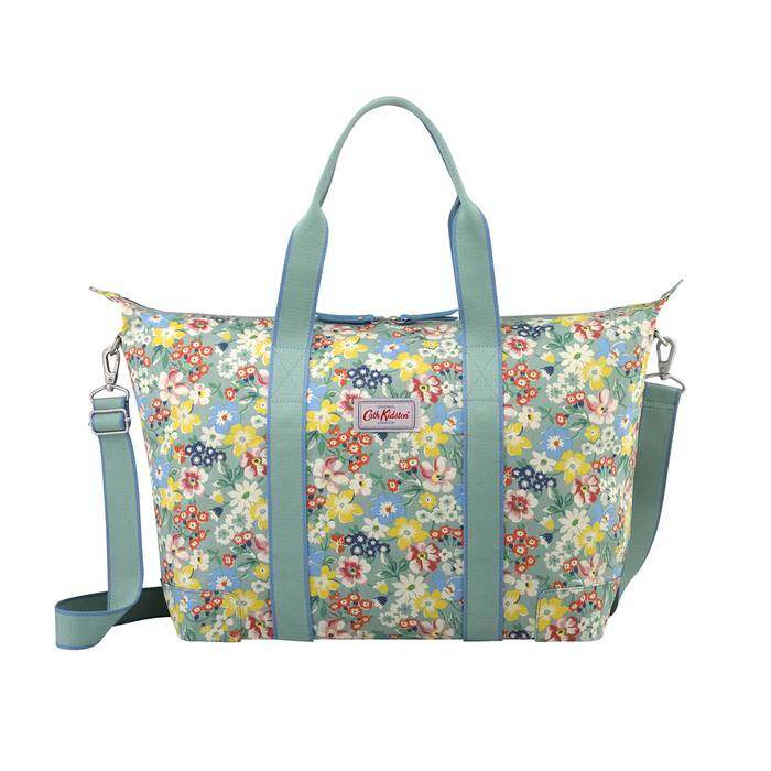 Foldaway Overnight Bag Portland Flowers Sage