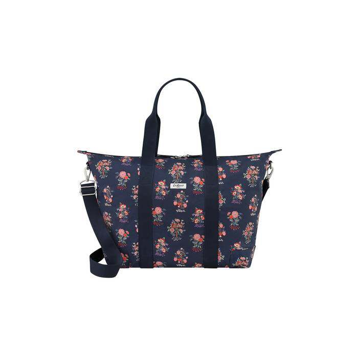 Foldaway Overnight Bag Kingdom Posey Navy