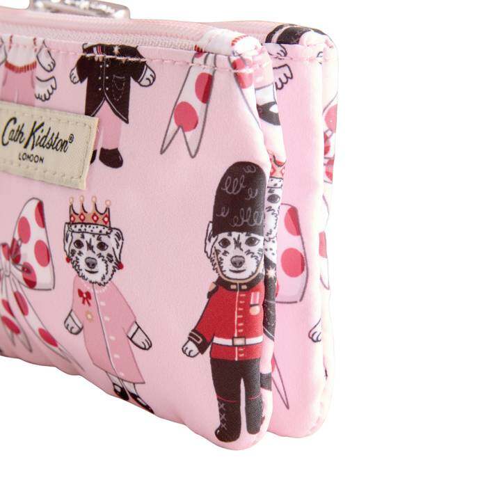 Female Double Zip Purse London Dogs Pink 1