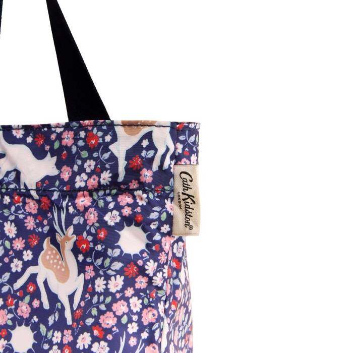 Female Foldaway Tote Polar Ditsy Navy 1