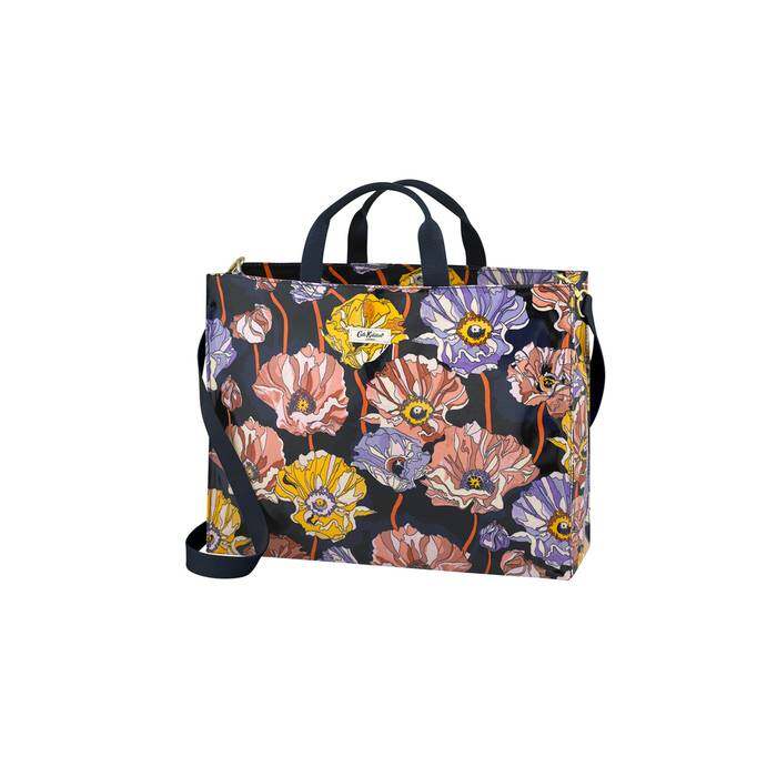 Strappy Carryall Summer Poppy Midscale Navy