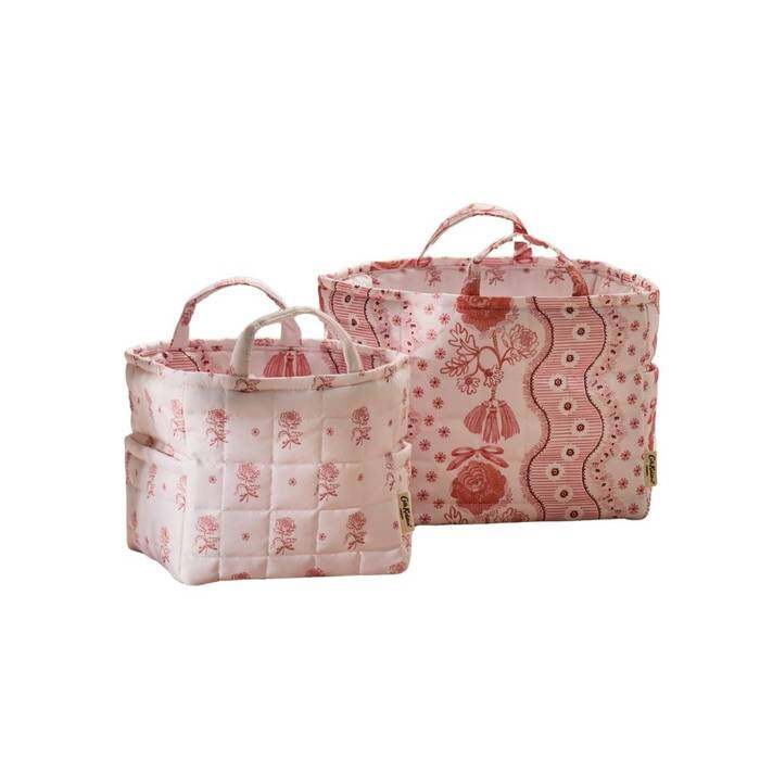 Set of 2 Quilted Storage Bags Spitalfields Multi-Color
