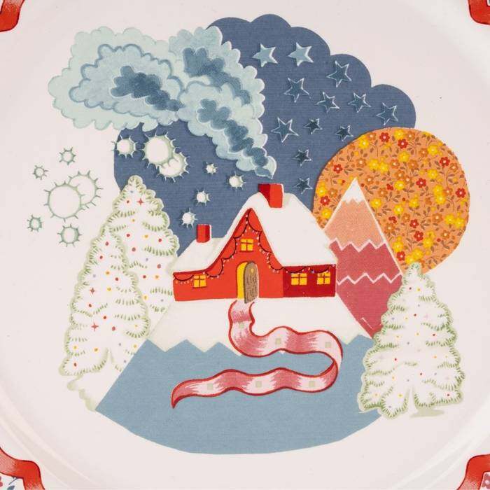 Side Plate Christmas Journey Multi-color 1