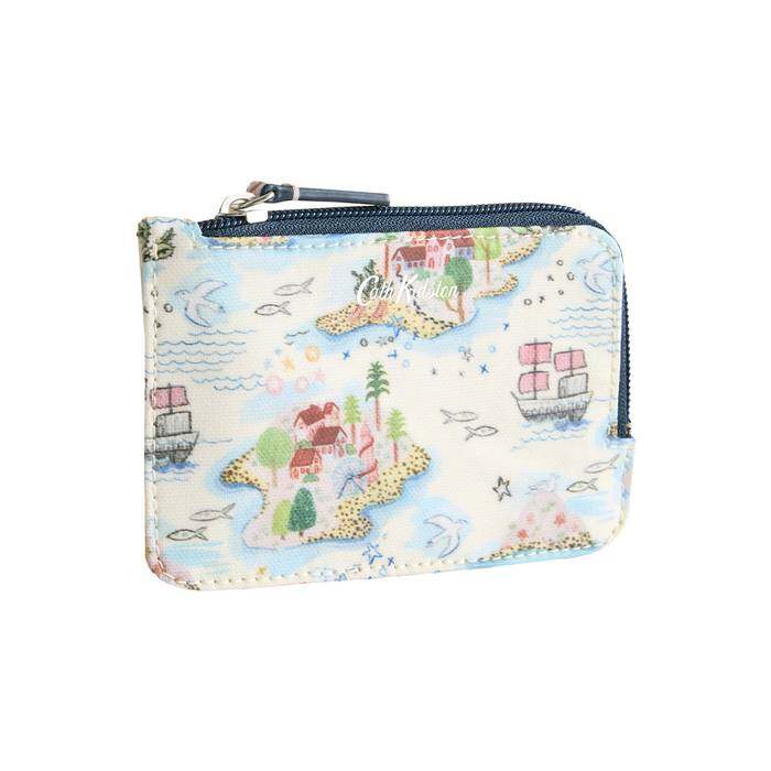 Female Card Coin Purse Sketch Book Ecru
