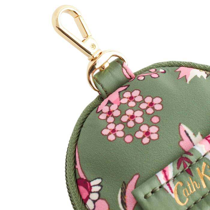 Round Coin Purse Friendship Garden Green 1