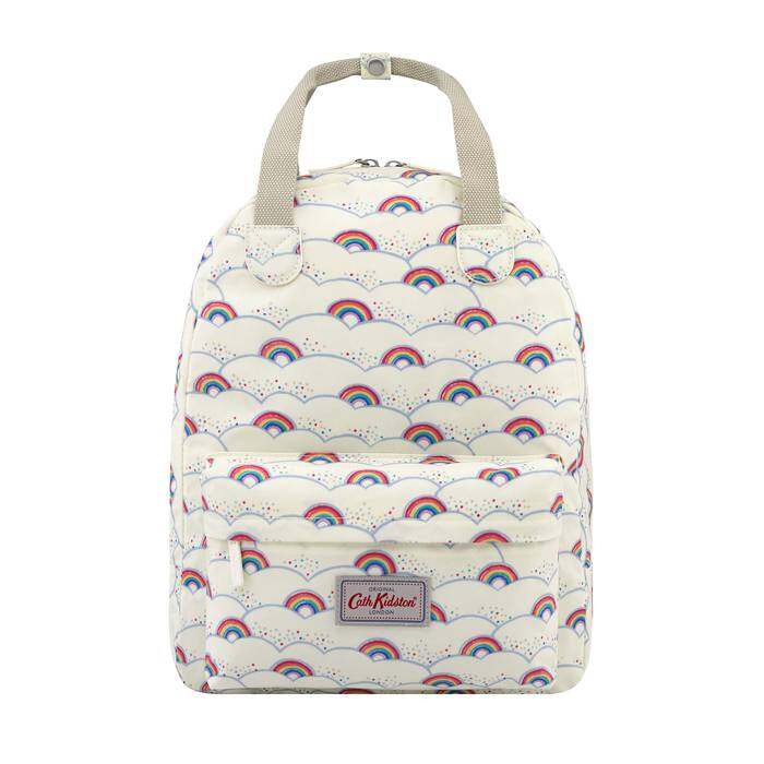 Backpack w hang loop Little Rainbows Warm Cream