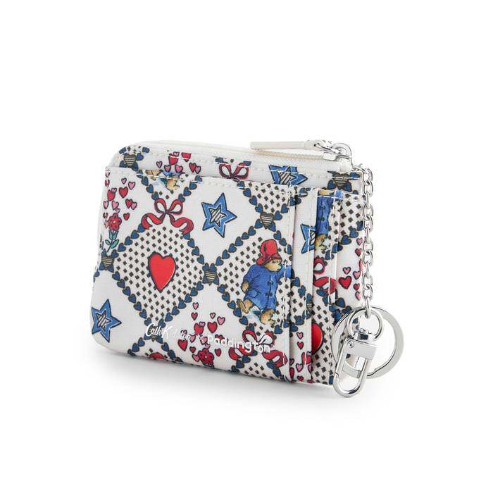 Female Card & Coin Purse Paddington Check White