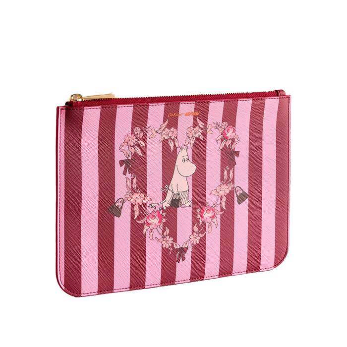 Female Saffiano Pouch Moomin Mamma Pink