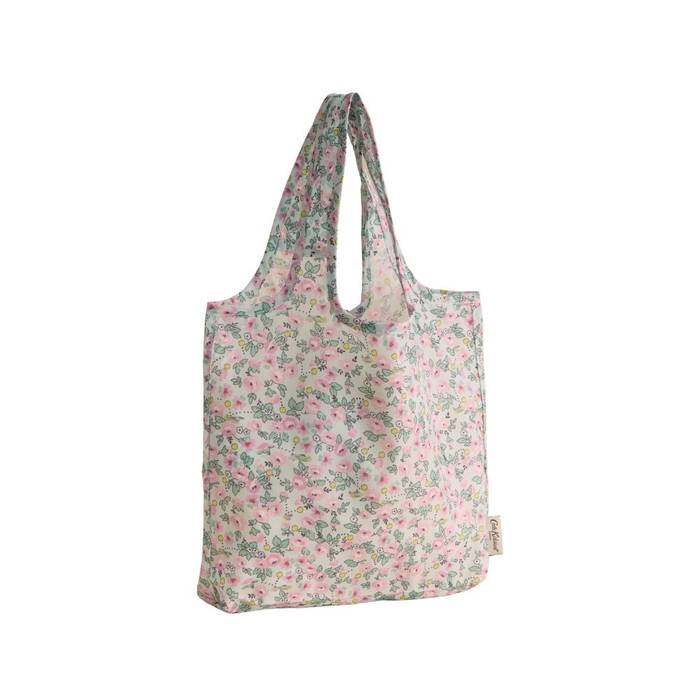 Female Foldaway Shopper Tennis Ditsy Green