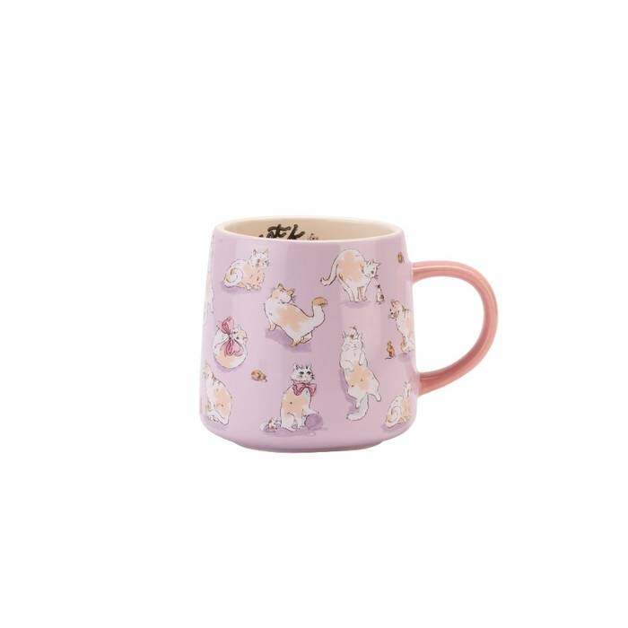Billie Mug Cat and Mouse Purple