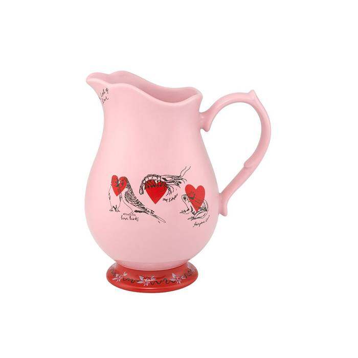 Jug Shape my Heart Pink