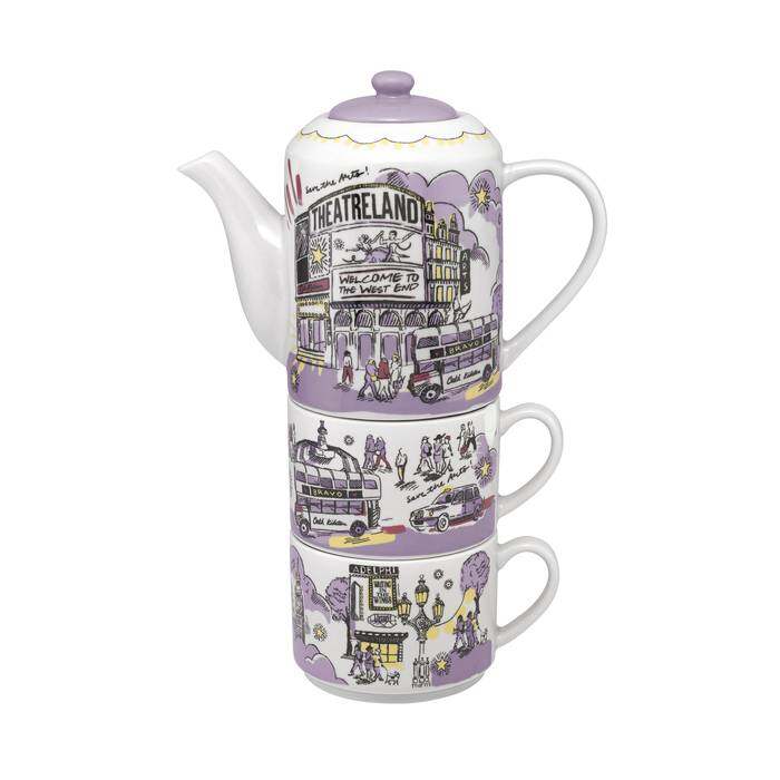 Boxed Tea For Two London West End Lilac