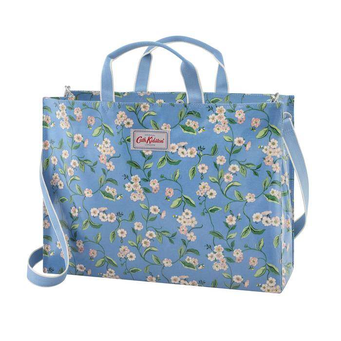 Strappy Carryall Forget me not Mid Blue 1