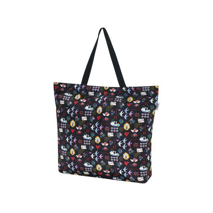 Large Foldaway Tote Dreamer Black 1